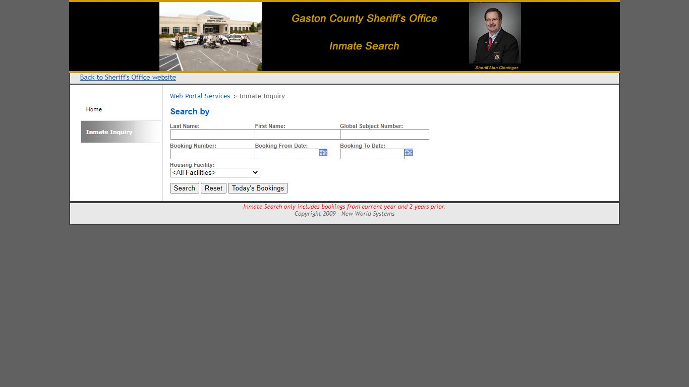 Inmate Inquiry